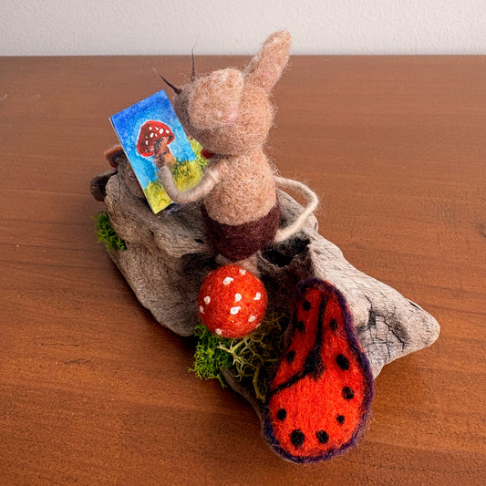 The Persistence of Whimsy - Felted Mouse