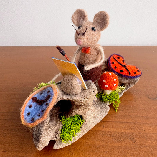 The Persistence of Whimsy - Felted Mouse